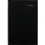 DayMinder Monthly Planner, Academic Year, Ruled Blocks, 12 x 8, Black Cover, 14-Month: July 2025 to Aug 2026