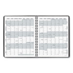 Monthly Planner, 8.75 x 7, Black Cover, 12-Month (Jan to Dec): 2025