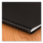 Monthly Planner in Business Week Format, 10 x 8, Black Cover, 12-Month (Jan to Dec): 2025