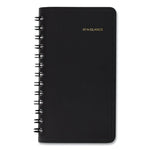 Weekly Planner, 4.5 x 2.5, Black Cover, 12-Month (Jan to Dec): 2025