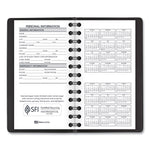 Weekly Planner, 4.5 x 2.5, Black Cover, 12-Month (Jan to Dec): 2025