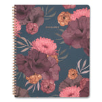 Dark Romance Weekly/Monthly Planner, Floral Artwork, 11 x 8.5, Multicolor Cover, 13-Month: Jan 2025 to Jan 2026