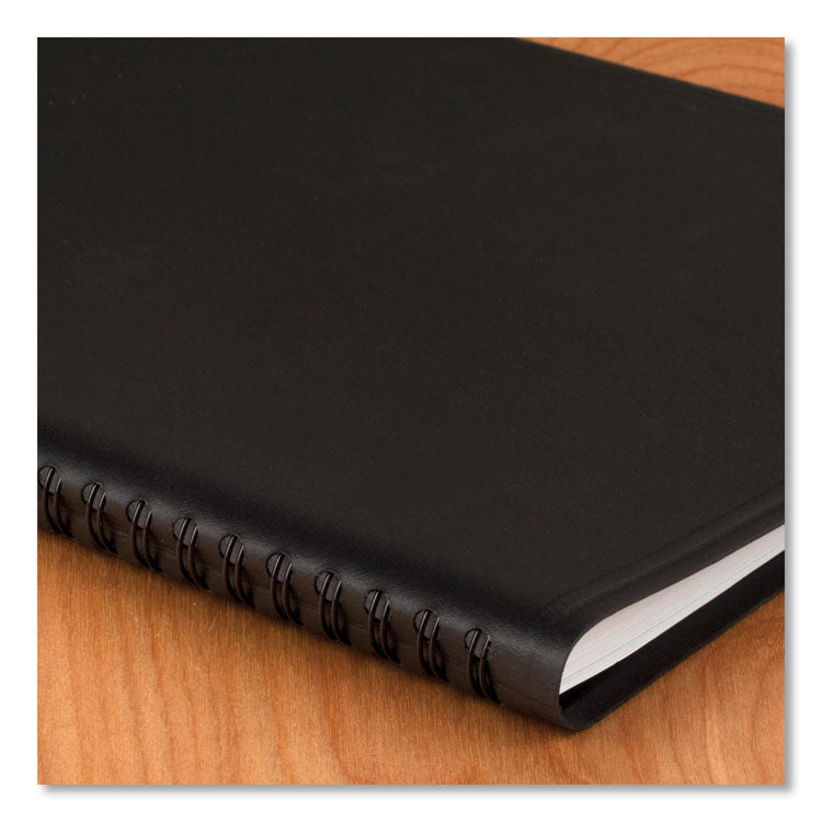 QuickNotes Weekly Block Format Appointment Book, 10 x 8, Black Cover, 12-Month (Jan to Dec): 2025