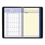 QuickNotes Weekly Block Format Appointment Book, 8.5 x 5.5, Black Cover, 12-Month (Jan to Dec): 2025