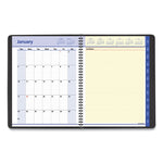 QuickNotes Weekly Vertical-Column Format Appointment Book, 11 x 8.25, Black Cover, 12-Month (Jan to Dec): 2025