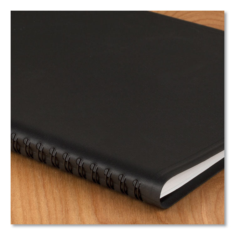 QuickNotes Weekly Vertical-Column Format Appointment Book, 11 x 8.25, Black Cover, 12-Month (Jan to Dec): 2025