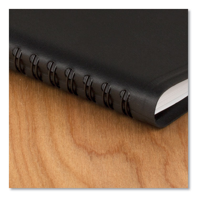 Weekly Appointment Book, 11 x 8.25, Black Cover, 14-Month: July 2025 to Aug 2026