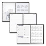 DayMinder Hard-Cover Monthly Planner, Ruled Blocks, 11.75 x 8, Black Cover, 14-Month: Dec 2024 to Jan 2026