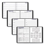 DayMinder Executive Weekly/Monthly Refillable Planner, 8.75 x 7, Black Cover, 12-Month (Jan to Dec): 2025