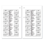 Desk Calendar Refill, 3.5 x 6, White Sheets, 12-Month (Jan to Dec): 2025