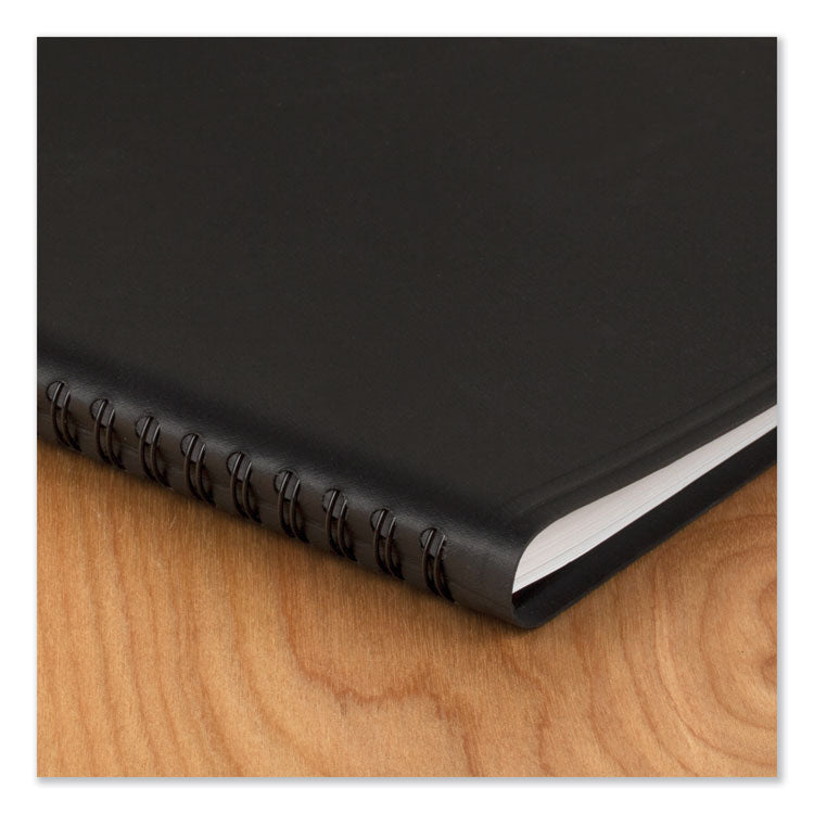 DayMinder Open-Schedule Weekly Appointment Book, 8.75 x 7, Black Cover, 12-Month (Jan to Dec): 2025