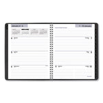 DayMinder Executive Weekly/Monthly Refillable Planner, 8.75 x 7, Black Cover, 12-Month (Jan to Dec): 2025