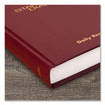 Standard Diary Daily Reminder Book, 2025 Edition, Medium/College Rule, Red Cover, (201) 8.25 x 5.75 Sheets