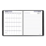 DayMinder Executive Weekly/Monthly Refillable Planner, 8.75 x 7, Black Cover, 12-Month (Jan to Dec): 2025