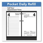 Desk Calendar Refill, 3.5 x 6, White Sheets, 12-Month (Jan to Dec): 2025