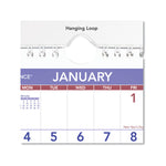 Mini Monthly Wall Calendar with Fold-Out Easel, 7 x 8, White Sheets, 12-Month (Jan to Dec): 2025