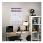 Three-Month Wall Calendar, 15.5 x 22.75, White Sheets, 12-Month (Jan to Dec): 2025