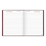 Standard Diary Daily Diary, 2025 Edition, Medium/College Rule, Red Cover, (200) 9.5 x 7.5 Sheets