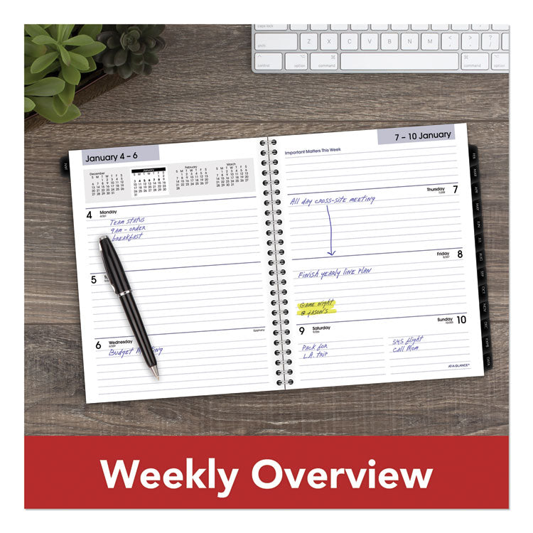 DayMinder Executive Weekly/Monthly Refill, 8.75 x 7, White Sheets, 12-Month (Jan to Dec): 2025