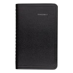DayMinder Weekly Pocket Appointment Book with Telephone/Address Section, 6 x 3.5, Black Cover, 12-Month (Jan to Dec): 2025
