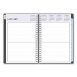 Passages Non-Dated Perpetual Daily Planner, 8.5 X 5.5, Black Cover, 60-Month (jan To Dec): 2021 To 2025