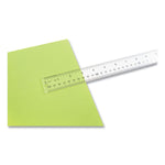 Clear Flexible Acrylic Ruler, Standard/metric, 12" Long, Clear