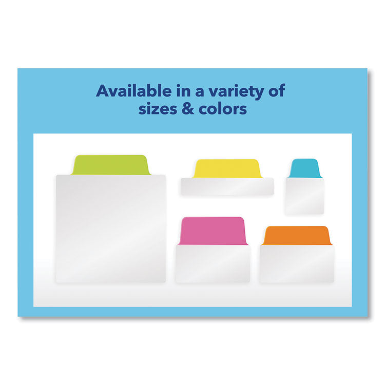 Ultra Tabs Repositionable Tabs, Standard: 2" x 1.5", 1/5-Cut, Assorted Neon Colors, 24/Pack
