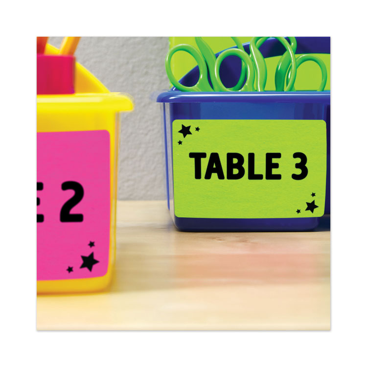 High-Visibility Permanent Laser ID Labels, 5.5 x 8.5, Neon Green, 200/Box