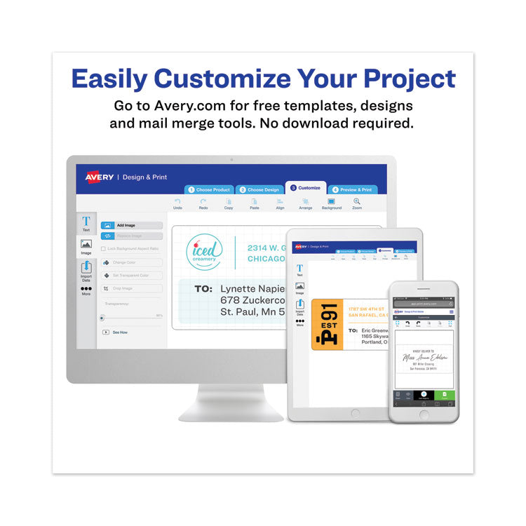 High-Visibility Permanent Laser ID Labels, 1 x 2.63, Asst. Neon, 450/Pack
