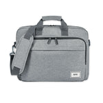 Sustainable Recycled Collection Laptop Bag, Fits Devices Up to 15.6", Recycled PET Polyester, 16.25 x 4.5 x 12, Gray