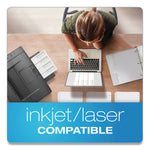 Custom Label Tab Dividers With Self-Adhesive Tab Labels, 5-Tab, 11 X 8.5, White, 25 Sets