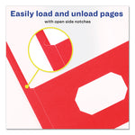 Two-Pocket Folder, 40-Sheet Capacity, 11 X 8.5, Red, 25/box