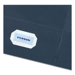 Two-Pocket Folder, 40-Sheet Capacity, 11 X 8.5, Dark Blue, 25/box