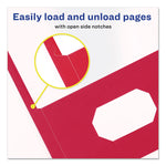 Two-Pocket Folder, Prong Fastener, 0.5" Capacity, 11 X 8.5, Red, 25/box