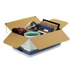 Stor/file Medium-Duty Strength Storage Boxes, Legal Files, 15.25" X 24.13" X 10.75", White/blue, 12/carton