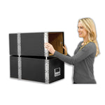 Staxonsteel Maximum Space-Saving Storage Drawers, Letter Files, 14" X 25.5" X 11.13", Black, 6/carton