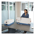 Liberty Heavy-Duty Strength Storage Boxes, Letter Files, 12.25" X 24.13" X 10.75", White/blue, 12/carton