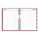 CoilPro Daily Planner, 10 x 7.88, Red Cover, 12-Month (Jan to Dec): 2025