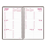 DuraFlex Weekly Planner, 8 x 5, Black Cover, 12-Month (Jan to Dec): 2025