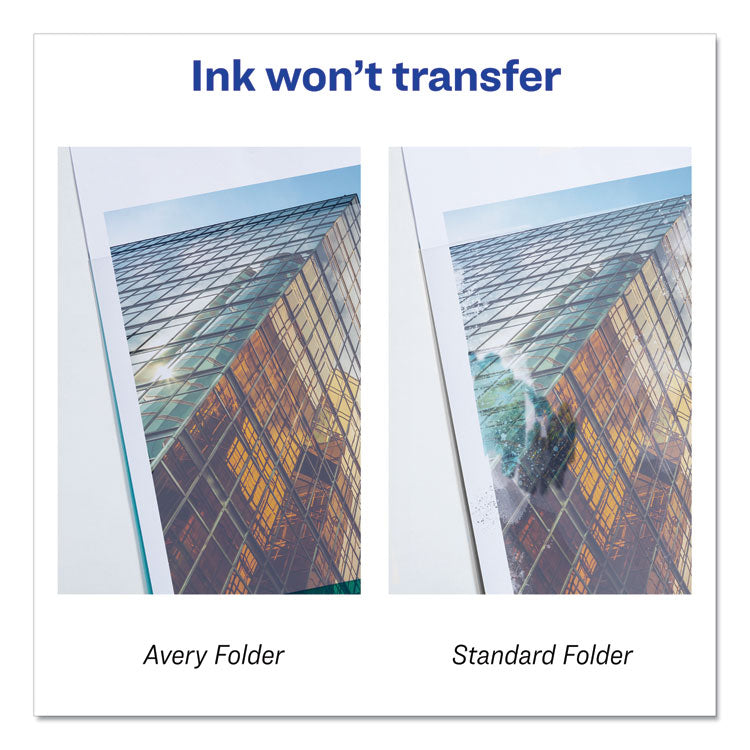 Heavy-Duty Plastic Sleeves, Letter Size, Clear, 12/pack