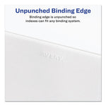 Preprinted Legal Exhibit Side Tab Index Dividers, Avery Style, 25-Tab, 51 To 75, 11 X 8.5, White, 1 Set, (1332)