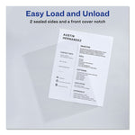 Heavy-Duty Plastic Sleeves, Letter Size, Clear, 12/pack
