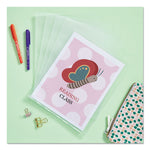 Heavy-Duty Plastic Sleeves, Letter Size, Clear, 12/pack