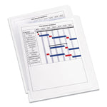 Heavy-Duty Plastic Sleeves, Letter Size, Clear, 12/pack