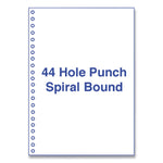Perforated and Punched Laser Cut Sheets, 44-Hole Side Punched, 20 lb Bond Weight, 8.5 x 11, White, 500/Ream
