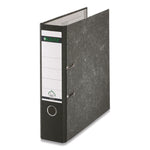 European A4 Lever-Arch Two-Ring Binder, 3" Capacity, 11.7 X 8.27, Black Marble