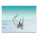 European A4 Lever-Arch Two-Ring Binder, 3" Capacity, 11.7 X 8.27, Black Marble