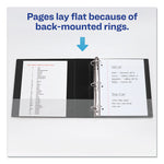 Durable Non-View Binder With Durahinge And Ezd Rings, 3 Rings, 2" Capacity, 11 X 8.5, Black, (8502)