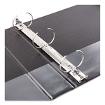 Economy Non-View Binder With Round Rings, 3 Rings, 1.5" Capacity, 11 X 8.5, Black, (4401)