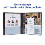 Economy Non-View Binder With Round Rings, 3 Rings, 1" Capacity, 11 X 8.5, Black, (4301)